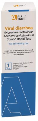 Omgangssyge Kombotest 4-i-1 (Norovirus, Rotavirus, Adenovirus, Astrovirus) Hjemmetest